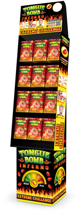 Tongue Bomb Inferno Candy Display